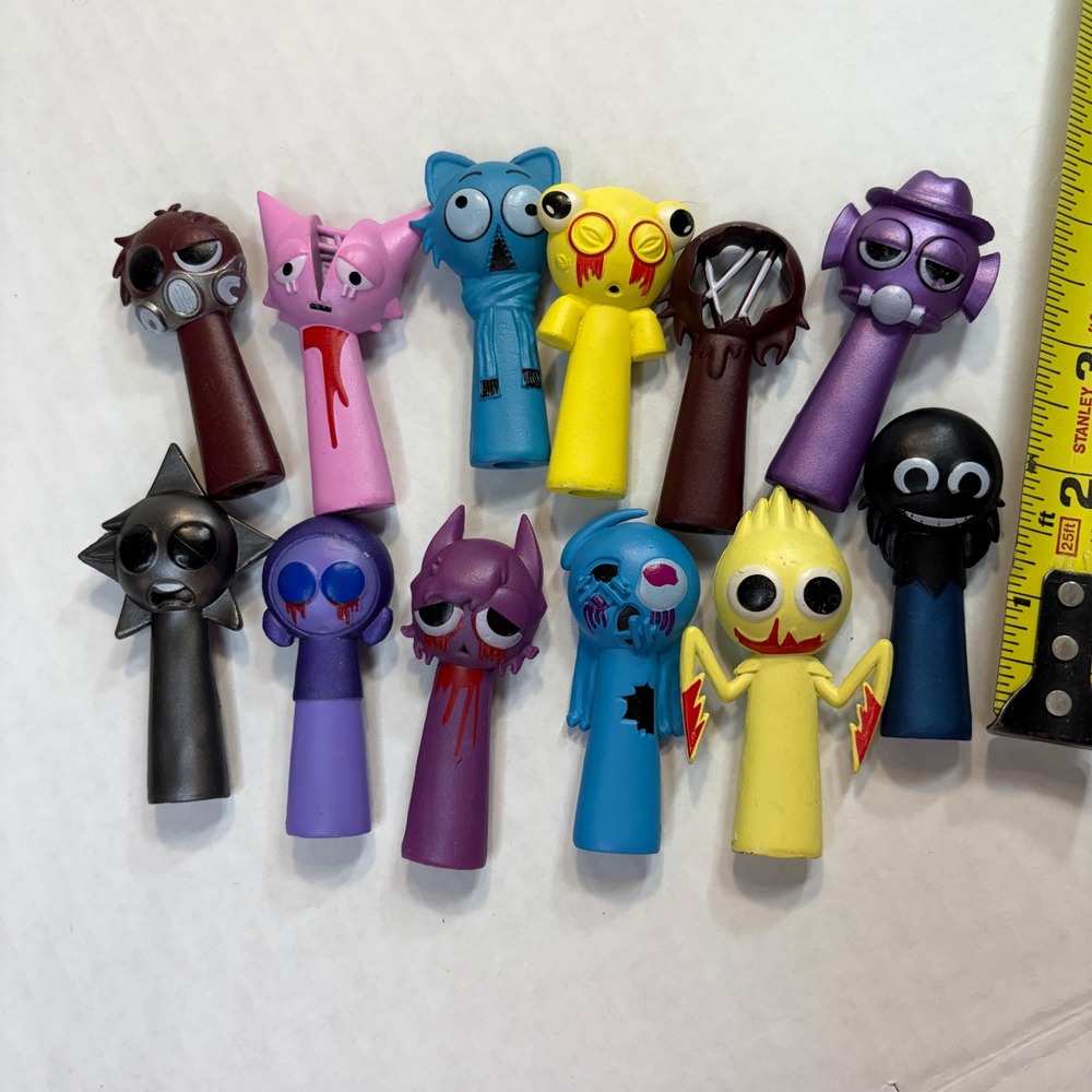 New Sprunkl Incredibox 12pc Figure Set- Horror Game‎ Action Figures NIB